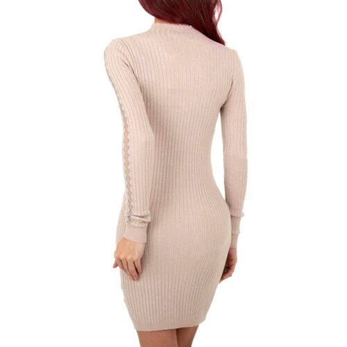 Dámske mini Šaty bodycon beige