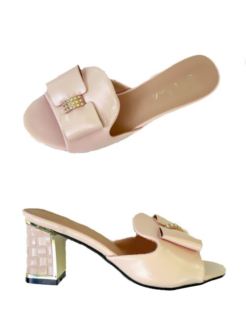 Dámske sandále šľapky elegant pastel