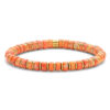 Unisex Náramok s imperial stone 6 mm orange nerez IPG