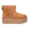 UGG čižmy BOOTS UGG 1134991 CLASSIC MINI PLATFORM CHESTNUT