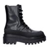 CALVIN KLEIN damske workery boots FLATFORM LACE UP TRIPLE BLACK