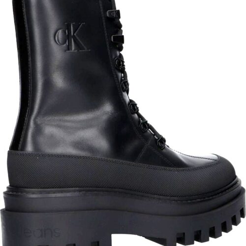 cizmy BOOTS CALVIN KLEIN YW0YW01110 FLATFORM LACE UP BOOT 0GT TRIPLE BLACK 2