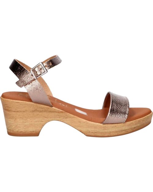 OH MY SANDALS dámske nizke sandále kožené drevaky