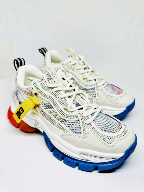 WOMAN TRAINERS EXE 23EX08 2 PU WHITE damske luxusne tenisky strass 6 scaled