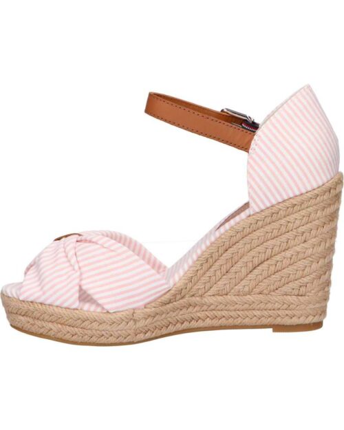 WOMAN SANDALS TOMMY HILFIGER FW0FW07160 SEERSUCKER HIGH WEDGE 0J8 SEERSUCKER SOOTHING 1