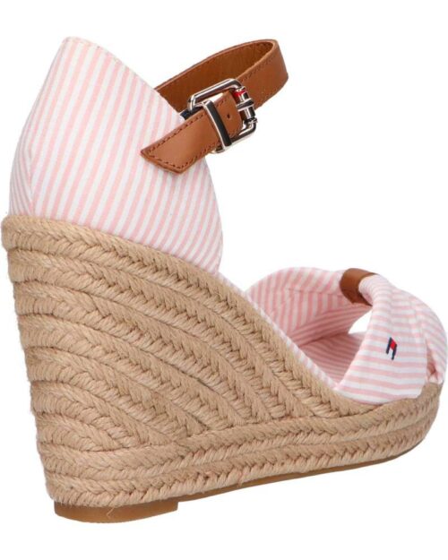 WOMAN SANDALS TOMMY HILFIGER FW0FW07160 SEERSUCKER HIGH WEDGE 0J8 SEERSUCKER SOOTHING 2