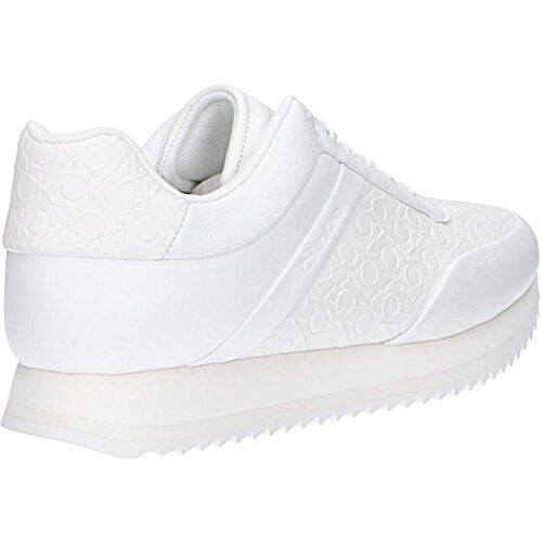 WOMAN TRAINERS CALVIN KLEIN HW0HW02215 RUNNER LACE YBR WHITE 2