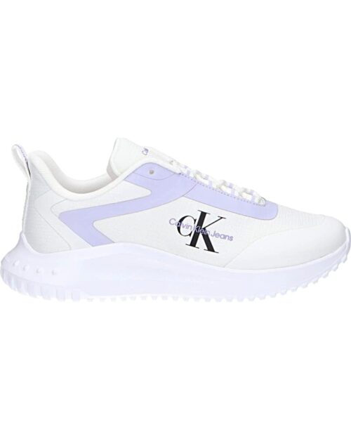 CALVIN KLEIN JEANS damske trainers EVA RUNNER LOW white pastel lila