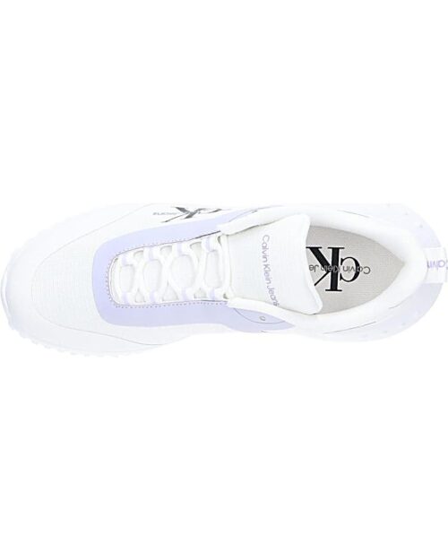 WOMAN TRAINERS CALVIN KLEIN YW0YW01442 EVA RUNNER LOW 0LF BRIGHT WHITE PASTEL LILA 3