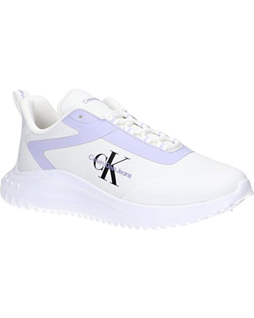 CALVIN KLEIN JEANS damske trainers EVA RUNNER LOW white pastel lila