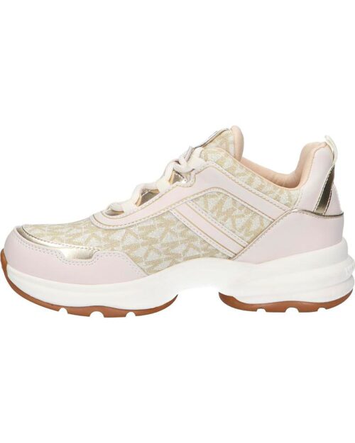 Woman and girl Trainers MICHAEL KORS MK101142 OLYMPIA VANILLA GLITTER PALE GOLD damske tenisky 1