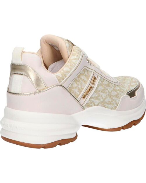 Woman and girl Trainers MICHAEL KORS MK101142 OLYMPIA VANILLA GLITTER PALE GOLD damske tenisky 2