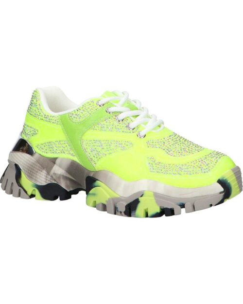 EXE Dámske luxusne tenisky kamienkove Woman Trainers STRASS GREEN