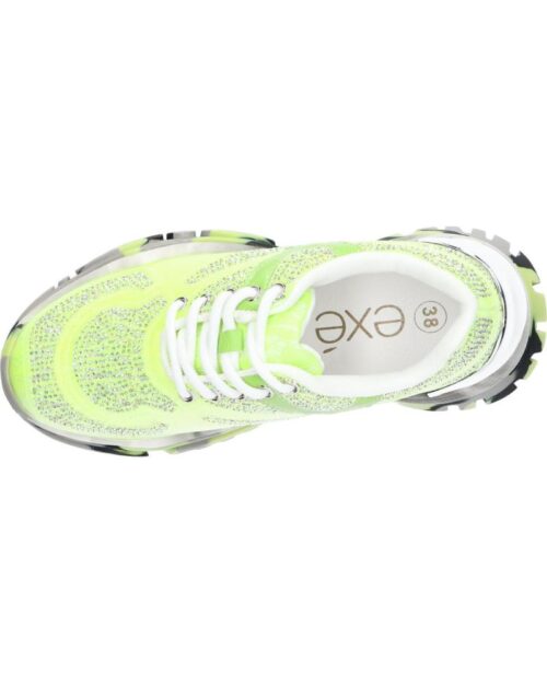 Woman Trainers EXE 22E10 8 STRASS GREEN damske tenisky kamienkove 4