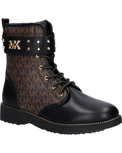 Woman and girl boots MICHAEL KORS MK100794 HASKELL STUD BLACK BROWN cizmy 1