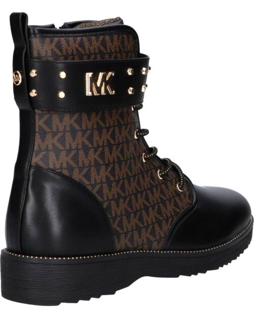 Woman and girl boots MICHAEL KORS MK100794 HASKELL STUD BLACK BROWN cizmy 3