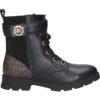 MICHAEL KORS topanky boots MK101105 RIDLEY STARK BLACKBROWN