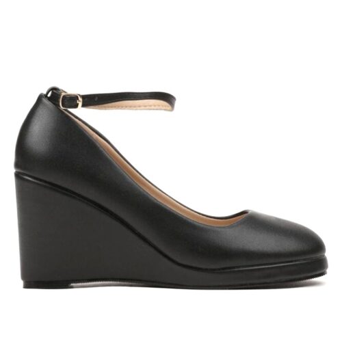 Dámske klinove lodičky basic pohodlné wedge PU