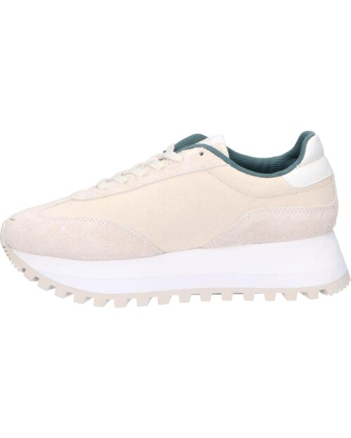 Woman Trainers CALVIN KLEIN YW0YW01574 RUNNWE LACEUP 0GF CREAMY WHITE EGGSHELL 1