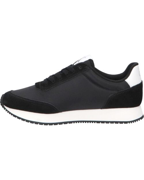 Woman Trainers CALVIN KLEIN YW0YW01615 RUNNER LACEUP 0GM BLACK BRIGHT WHITE 1