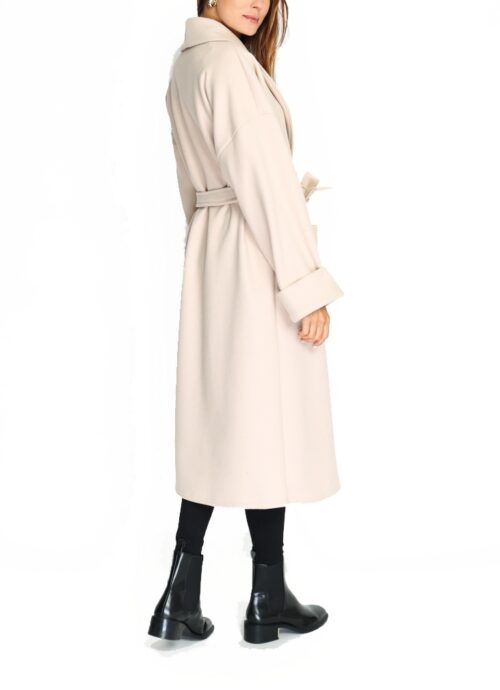 volny prechodny kabat ornell m24010 dlhy coat plain 2