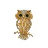 Brošňa Sova Owl Nature champagne pastel